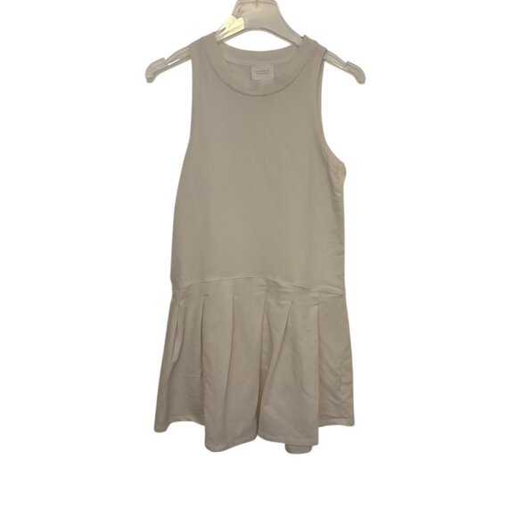 Sundays by WeAreSundays Pleated Hem Tank Dress in Cream – XS - Picture 3 of 7